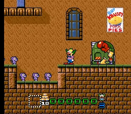 Krusty World gameplay screenshot on SNES