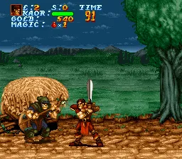 Legend gameplay screenshot on SNES