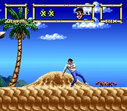 Lester the Unlikely gameplay screenshot on SNES