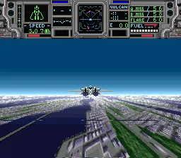 Lock On gameplay screenshot on SNES
