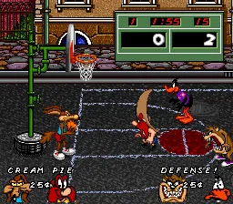 Looney Tunes B-Ball gameplay screenshot on SNES