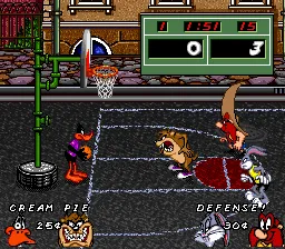 Looney Tunes Basketball gameplay screenshot on SNES