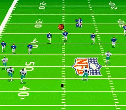 Madden NFL '95 gameplay screenshot on SNES