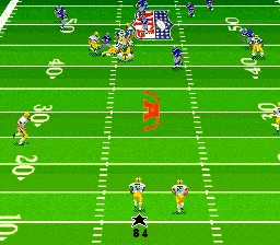 Madden NFL 98 gameplay screenshot on SNES