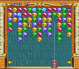Magical Drop II gameplay screenshot on SNES