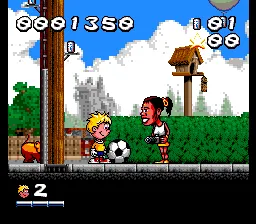 Marko's Magic Football gameplay screenshot on SNES