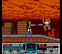 Mazinger Z gameplay screenshot on SNES
