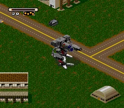 MechWarrior 3050 gameplay screenshot on SNES