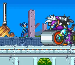 Mega Man 7 gameplay screenshot on SNES