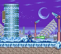 Mega Man X3 gameplay screenshot on SNES