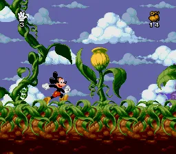 Mickey Mania gameplay screenshot on SNES