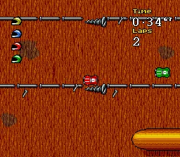 Micro Machines 2: Turbo Tournament gameplay screenshot on SNES