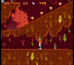 Mighty Max gameplay screenshot on SNES