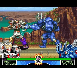 Mighty Morphin Power Rangers: The Fighting Edition gameplay screenshot on SNES