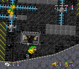 Mohawk & Headphone Jack gameplay screenshot on SNES