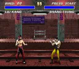 Mortal Kombat 3 gameplay screenshot on SNES