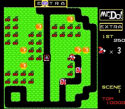 Mr. Do! gameplay screenshot on SNES
