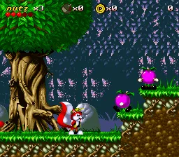 Mr. Nutz gameplay screenshot on SNES