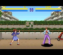 Natsuki Crisis Battle gameplay screenshot on SNES
