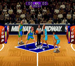 NBA Hangtime gameplay screenshot on SNES