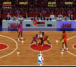 NBA Jam gameplay screenshot on SNES