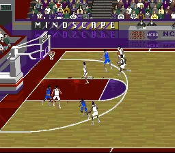 NCAA Final Four Basketball gameplay screenshot on SNES