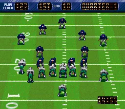 NFL Quarterback Club gameplay screenshot on SNES