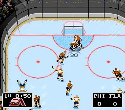 NHL '94 gameplay screenshot on SNES