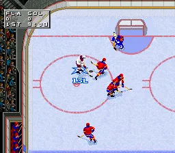NHL 97 gameplay screenshot on SNES