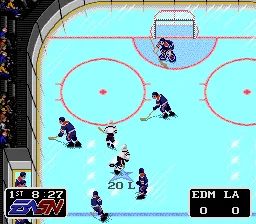 NHLPA Hockey '93 gameplay screenshot on SNES