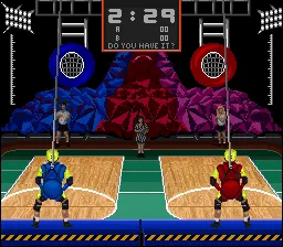 Nickelodeon GUTS gameplay screenshot on SNES
