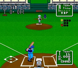 Nolan Ryan's Baseball gameplay screenshot on SNES