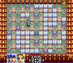 Otoboke Ninja Colosseum gameplay screenshot on SNES