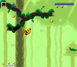 Pac-In-Time gameplay screenshot on SNES