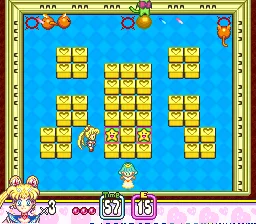 Panic in Nakayoshi World gameplay screenshot on SNES