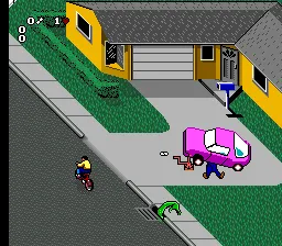 Paperboy 2 gameplay screenshot on SNES
