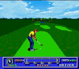 PGA Tour Golf gameplay screenshot on SNES