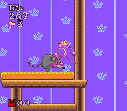 Pink Goes to Hollywood gameplay screenshot on SNES