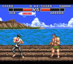 Power Athlete gameplay screenshot on SNES