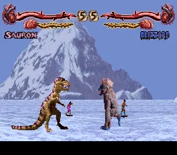 Primal Rage gameplay screenshot on SNES
