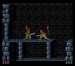 Prince of Persia gameplay screenshot on SNES