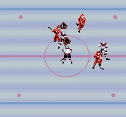 Pro Sport Hockey gameplay screenshot on SNES