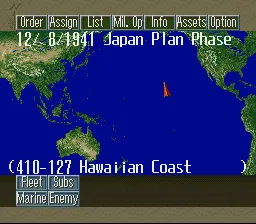 P.T.O. II: Pacific Theater of Operations gameplay screenshot on SNES