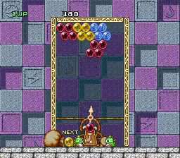Puzzle Bobble: Bust-A-Move gameplay screenshot on SNES