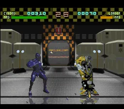 Rise of the Robots gameplay screenshot on SNES