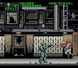 RoboCop Versus The Terminator gameplay screenshot on SNES