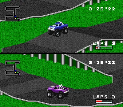 RPM Racing gameplay screenshot on SNES