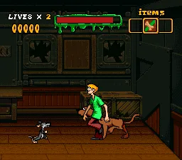 Scooby-Doo Mystery gameplay screenshot on SNES
