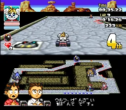 SD F-1 Grand Prix gameplay screenshot on SNES