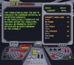 SeaQuest DSV gameplay screenshot on SNES
